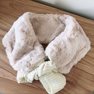 Anthropologie Faux fur scarf/collar